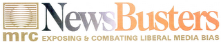MRC NEWSBUSTERS EXPOSING & COMBATING LIBERAL MEDIA BIAS logo
