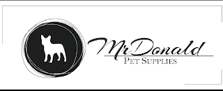 MRDONALD PET SUPPLIES logo