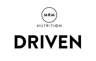 MRM NUTRITION DRIVEN logo
