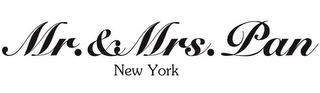 MR.&MRS.PAN NEW YORK logo