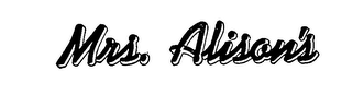 MRS. ALISON'S logo