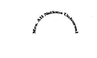 MRS. ALL NATIONS UNIVERSAL logo