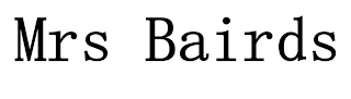 MRS BAIRDS logo