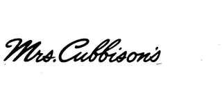MRS. CUBBISON'S logo