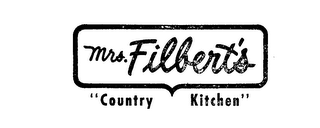 MRS. FILBERT'S "COUNTRY KITCHEN" logo