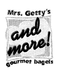 MRS. GETTY'S GOURMET BAGELS AND MORE! logo