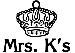 MRS. K'S logo