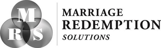 MRS MARRIAGE REDEMPTION SOLUTIONS logo