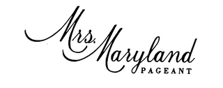MRS. MARYLAND PAGEANT logo