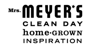 MRS. MEYER*S CLEAN DAY HOME GROWN INSPIRATION logo