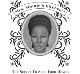 MRS. MINNIE'S KITCHEN  THE SECRET TO SOUL FOOD HEAVEN logo