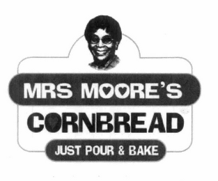 MRS. MOORE'S CORNBREADS JUST POUR & BAKE logo