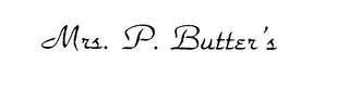MRS. P. BUTTER'S logo