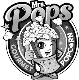 MRS. POPS GOURMET POPCORN logo