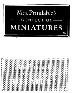MRS. PRINDABLE'S CONFECTION MINIATURES logo