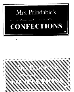 MRS. PRINDABLE'S HAND-MADE CONFECTIONS logo