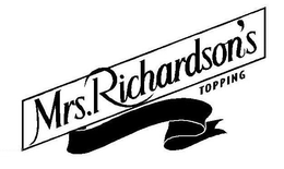 MRS. RICHARDSON'S TOPPING logo
