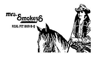MRS. SMOKEYS REAL PIT BAR-B-Q logo