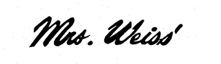 MRS. WEISS' logo