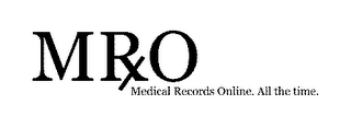 MRXO MEDICAL RECORDS ONLINE.  ALL THE TIME. logo