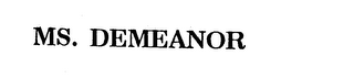 MS. DEMEANOR logo