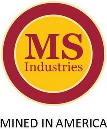 MS INDUSTRIES MINED IN AMERICA logo