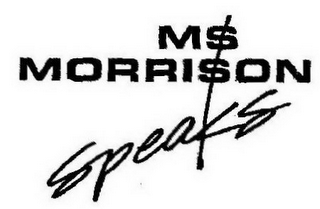 MS MORRISON SPEAKS logo