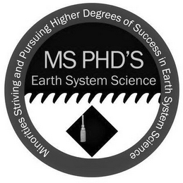 MS PHD'S EARTH SYSTEM SCIENCE MINORITIES STRIVING AND PURSUING HIGHER DEGREES OF SUCCESS IN EARTH SYSTEM SCIENCE logo