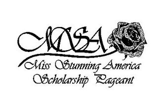 MSA MISS STUNNING AMERICA SCHOLARSHIP PAGEANT logo