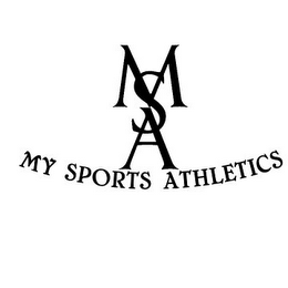 MSA MY SPORTS ATHLETICS logo