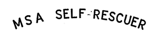 MSA SELF-RESCUER logo