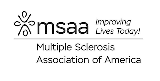 MSAA IMPROVING LIVES TODAY! MULTIPLE SCLEROSIS ASSOCIATION OF AMERICA logo