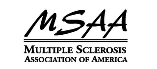 MSAA MULTIPLE SCLEROSIS ASSOCIATION OF AMERICA logo