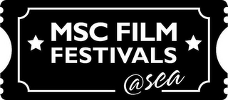 MSC FILM FESTIVALS @SEA logo