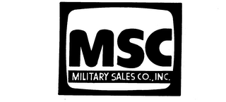 MSC MILITARY SALES CO., INC. logo