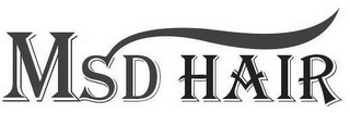 MSD HAIR logo