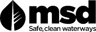 MSD SAFE, CLEAN WATERWAYS logo