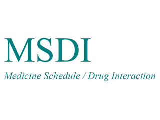MSDI MEDICINE SCHEDULE/DRUG INTERACTION logo