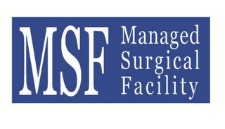 MSF MANAGED SURGICAL FACILITY logo