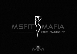 MSFIT MAFIA FIERCE · FEARLESS · FIT MM logo