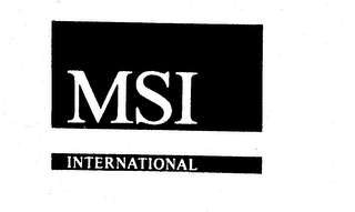 MSI INTERNATIONAL logo