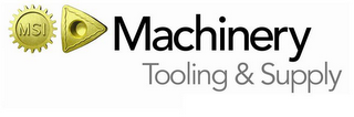 MSI MACHINERY TOOLING & SUPPLY logo