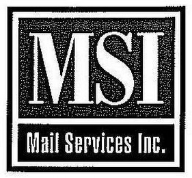 MSI MAIL SERVICES INC. logo