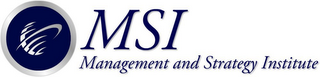 MSI MANAGEMENT AND STRATEGY INSTITUTE logo