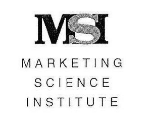 MSI MARKETING SCIENCE INSTITUTE logo