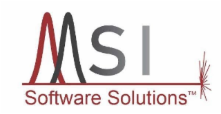 MSI SOFTWARE SOLUTIONS. logo