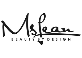 MSLEAN BEAUTY BY DESIGN logo