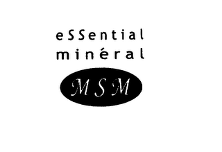 MSM ESSENTIAL MINERAL logo