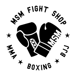 MSM FIGHT SHOP MMA BOXING BJJ logo