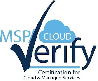 MSP/CLOUD VERIFY CERTIFICATION FOR CLOUD & MANAGED SERVICES logo